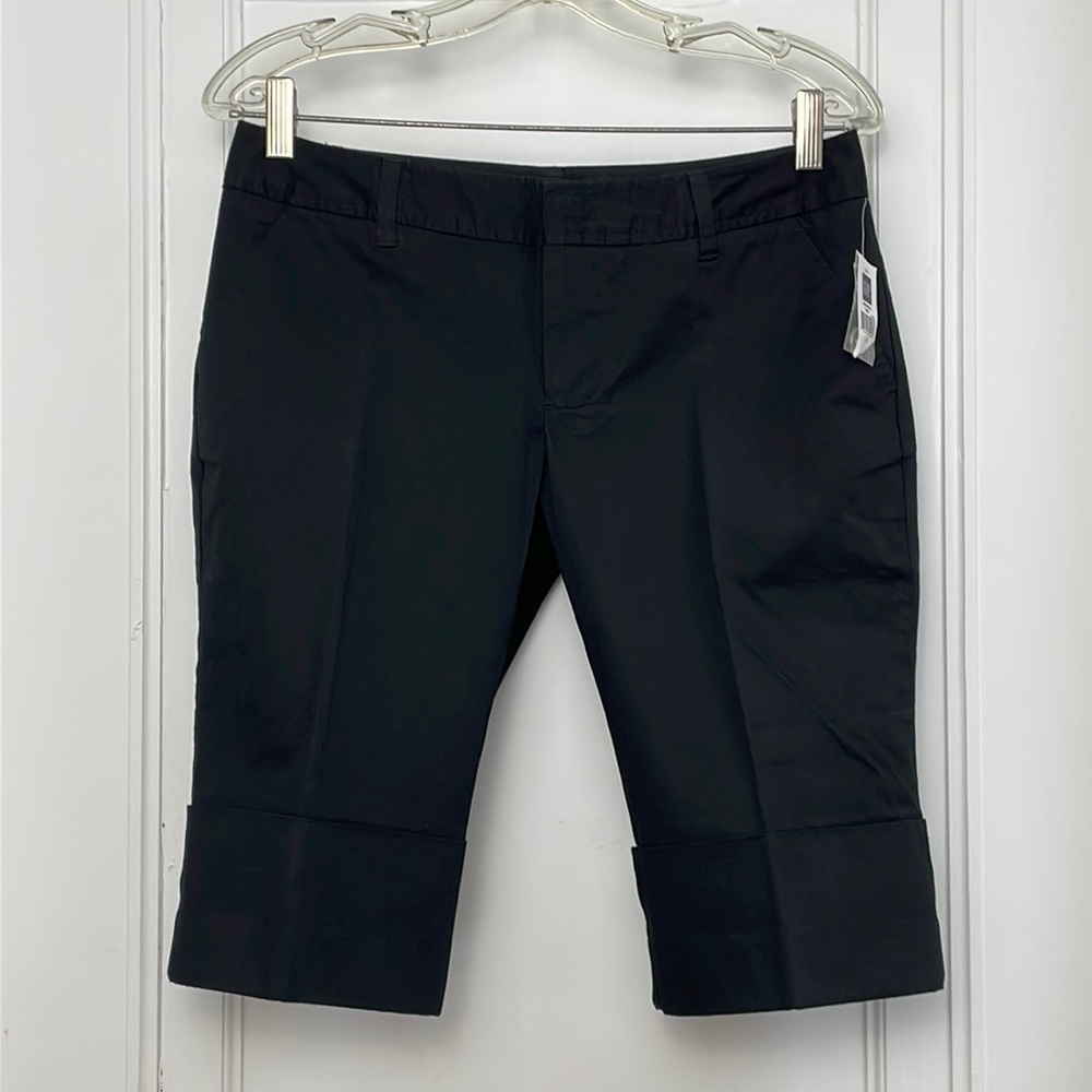 GAP STRETCH Bermuda Shorts black NWT mid rise semi vintage dead stock